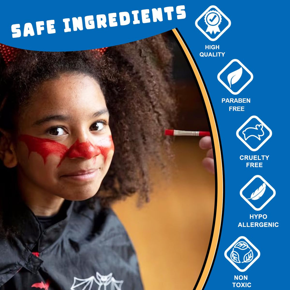 Bowitzki safe face paint hypoallergenic suitable for sensitive skin applications