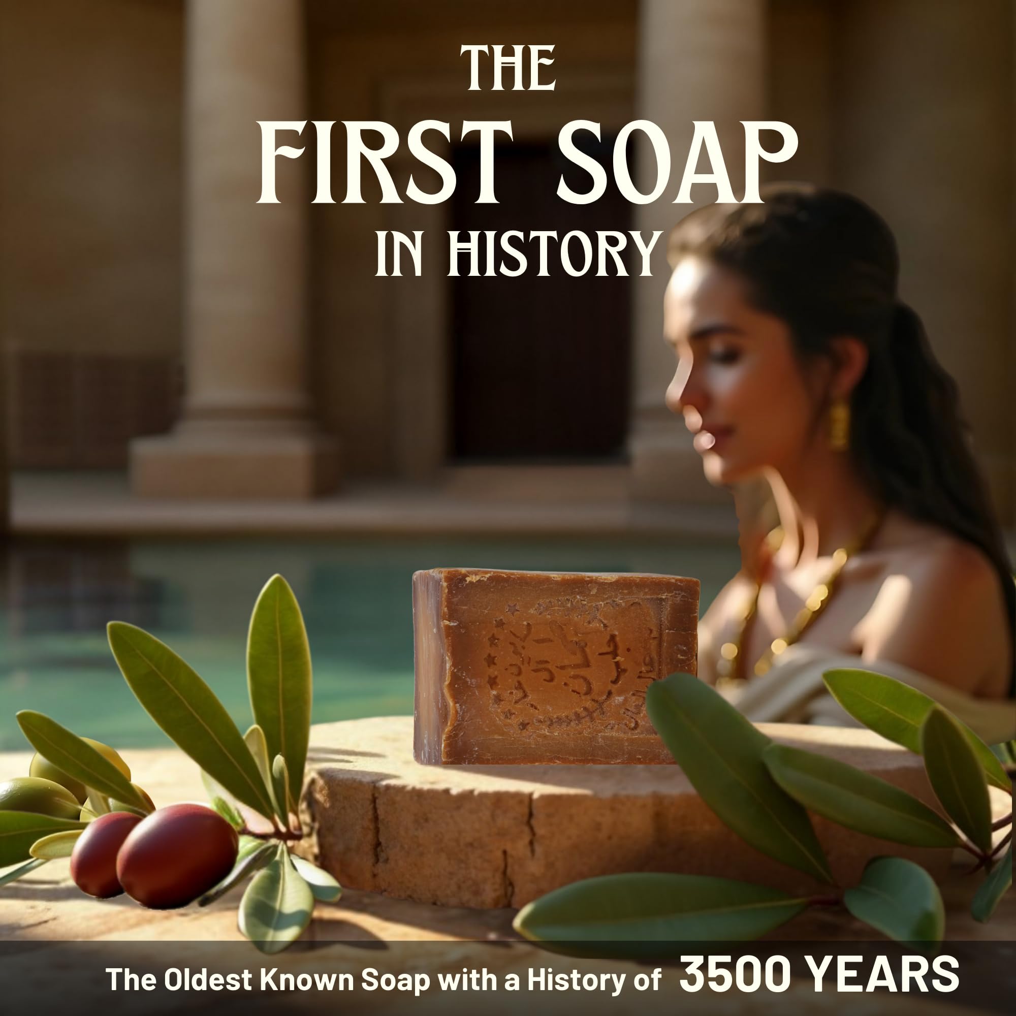 BOX 4 BODY Aleppo soap bar pack-2-bars emphasizes authentic handmade heritage in a two-bar set.