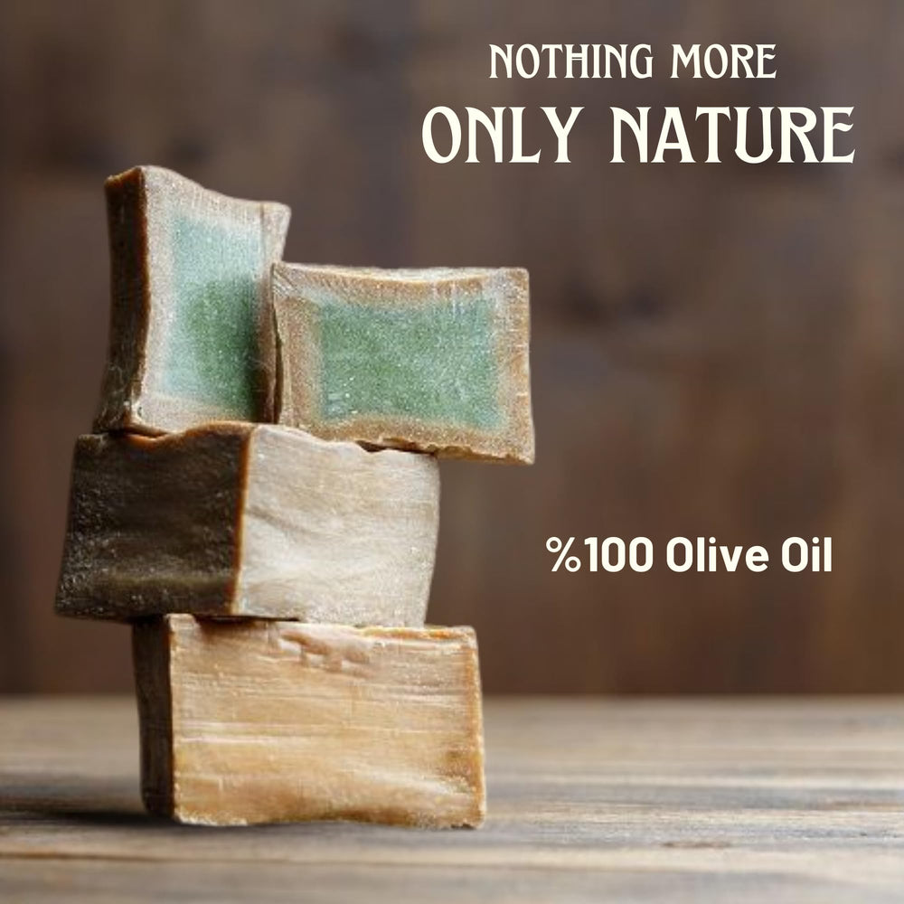 BOX 4 BODY Aleppo soap bar usage face-body-hair shows versatile daily cleansing for all skin types.