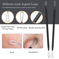 Boxoyx 420 stainless steel pimple extractor close up for durable rust free performance
