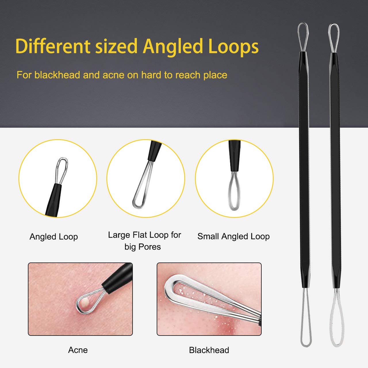 Boxoyx ten-piece blackhead remover set with varied tips for versatile extraction