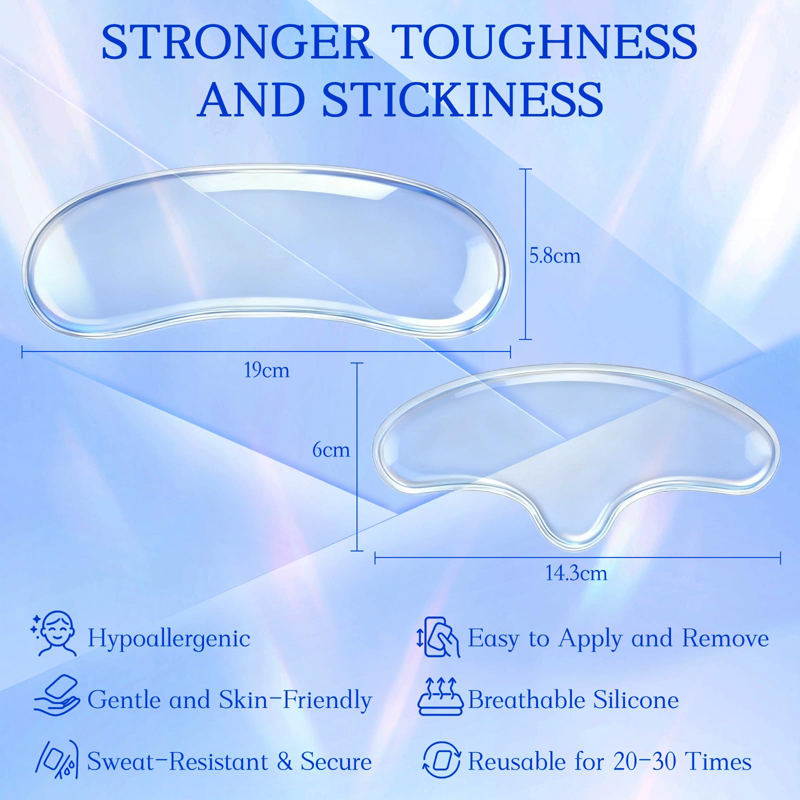 BOYAO jelly-like silicone material closeup emphasizes breathable and non-irritating skin contact.