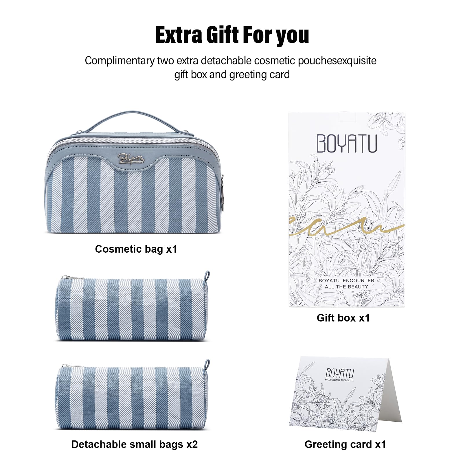 BOYATU gift box with card blue packaging suitable for gifting occasions