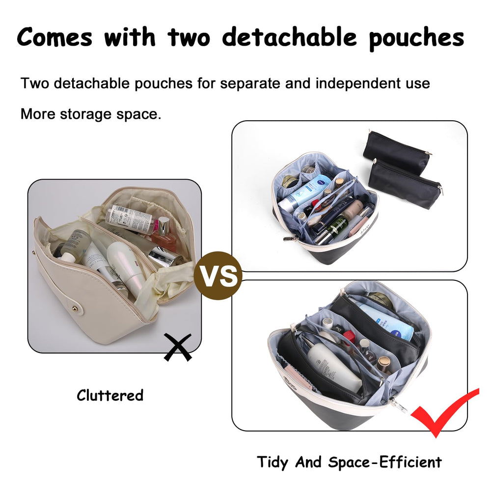 BOYATU interior compartments travel pouch keeps everything sorted.