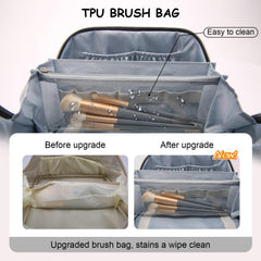 BOYATU L03 black large capacity inside layout fits multiple toiletries.