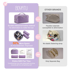 BOYATU purple compartments open showing three-dimensional organization