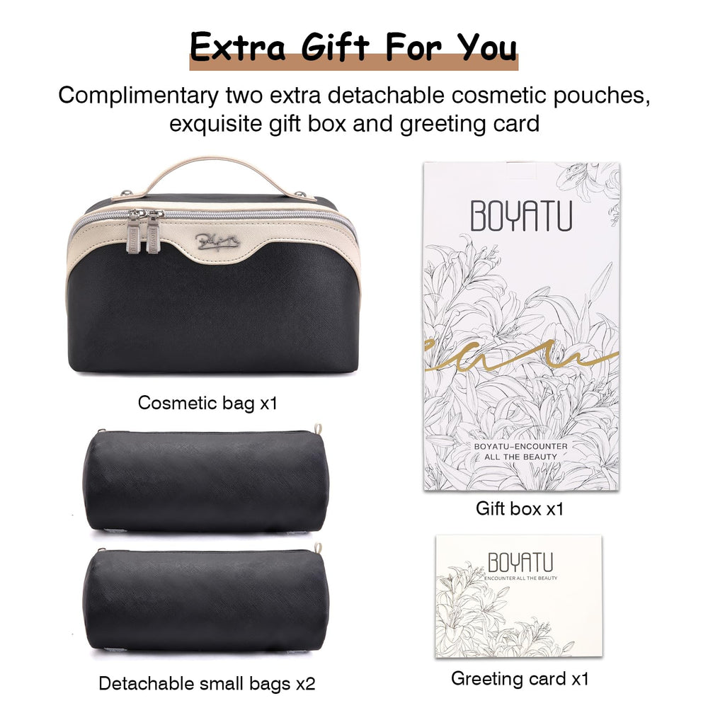 BOYATU includes two small pouches for extra organization.