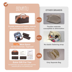 BOYATU vegan leather waterproof bag protects contents during travel.