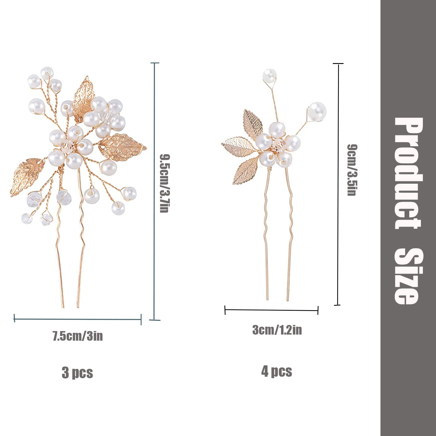BOYIVI leaf-design pins sparkle with crystals for vintage glamour