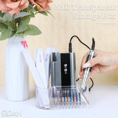 BQAN deep-slots nail drill-files storage helps keep essentials within reach.