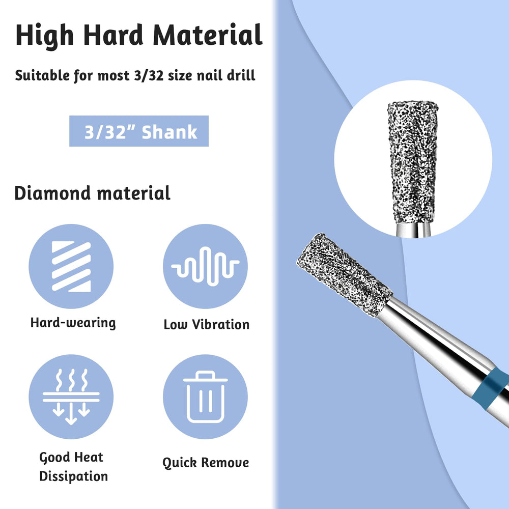 BQAN nail drill bits in portable box show easy storage and on-the-go use