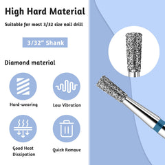 BQAN nail drill bits in portable box show easy storage and on-the-go use