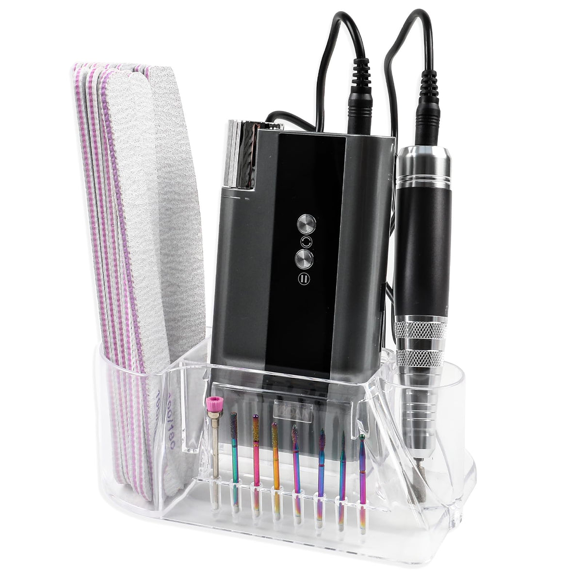 BQAN nail drill holder stand with 8 holes keeps tools organized for faster setups.
