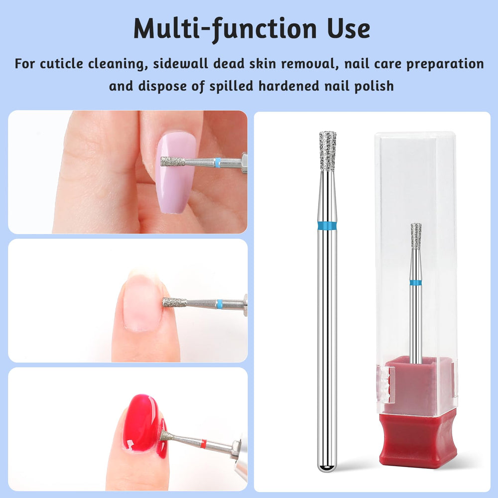 BQAN nail prep setup with bits enables precise edging and gel polish cleanup