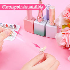 BQAN nail tape transparent material demonstrating unobtrusive mounting