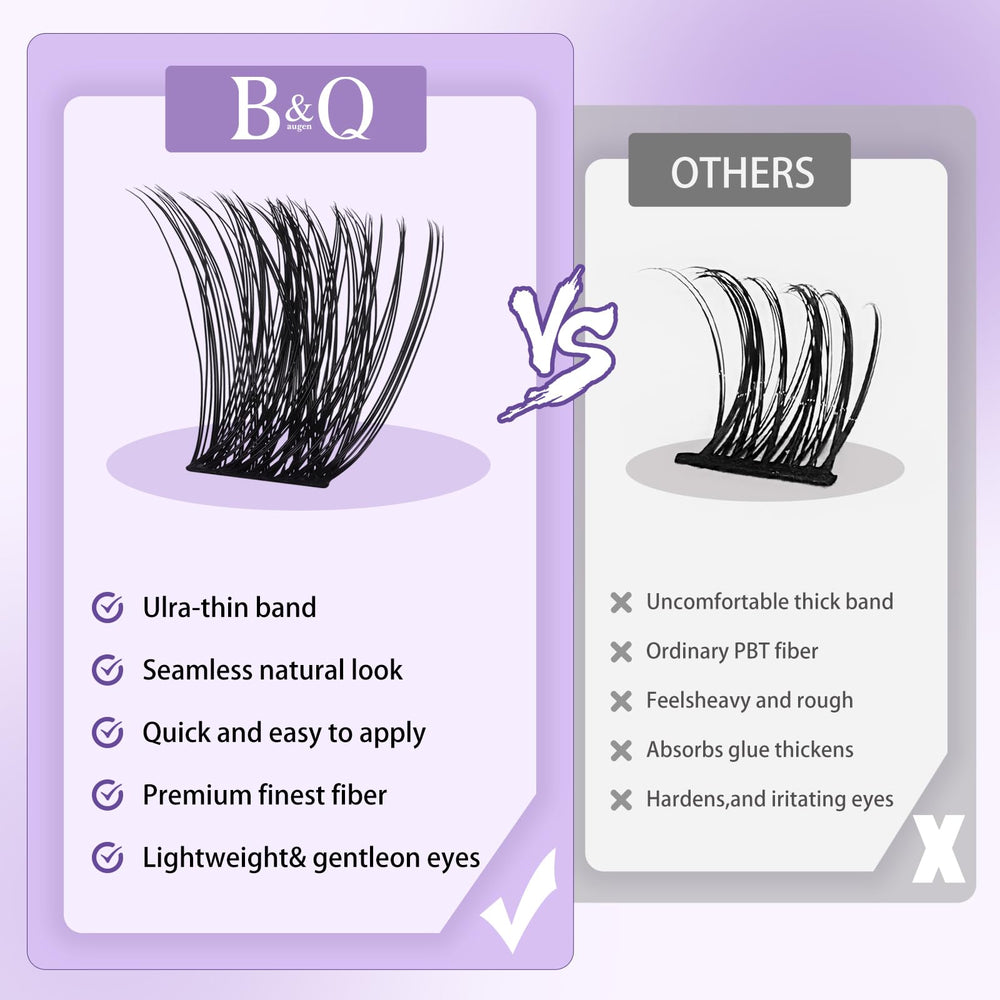 B&Qaugen Cat Eye lash clusters—outer corner lift for modern flutter