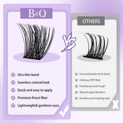 B&Qaugen Cat Eye lash clusters—outer corner lift for modern flutter