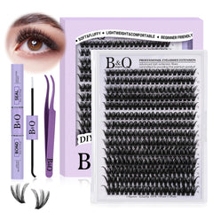 BQaugen lash extensions in varied lengths 9–16mm for custom looks.