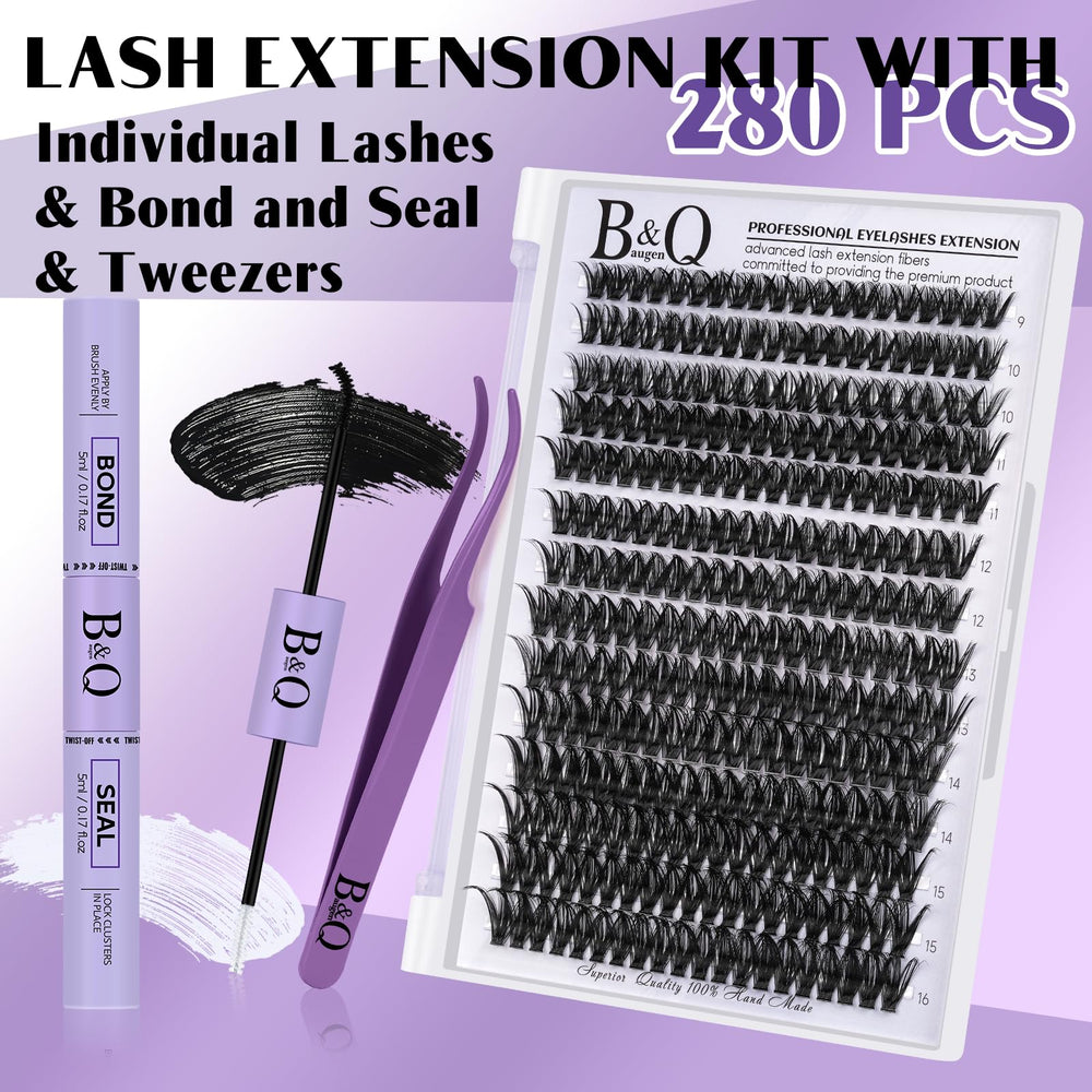 BQaugen cluster lashes are soft and lightweight for comfortable wear.