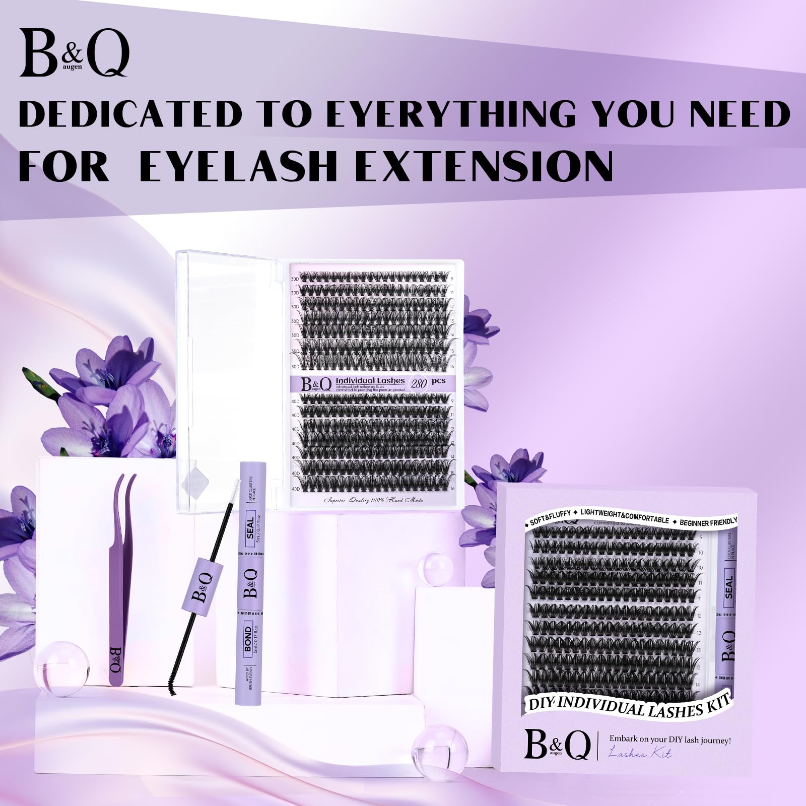 BQaugen DIY lash kit ready for at-home styling and savings.