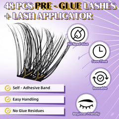 B&Qaugen dual-ended applicator helps place lashes and combs brows easily.