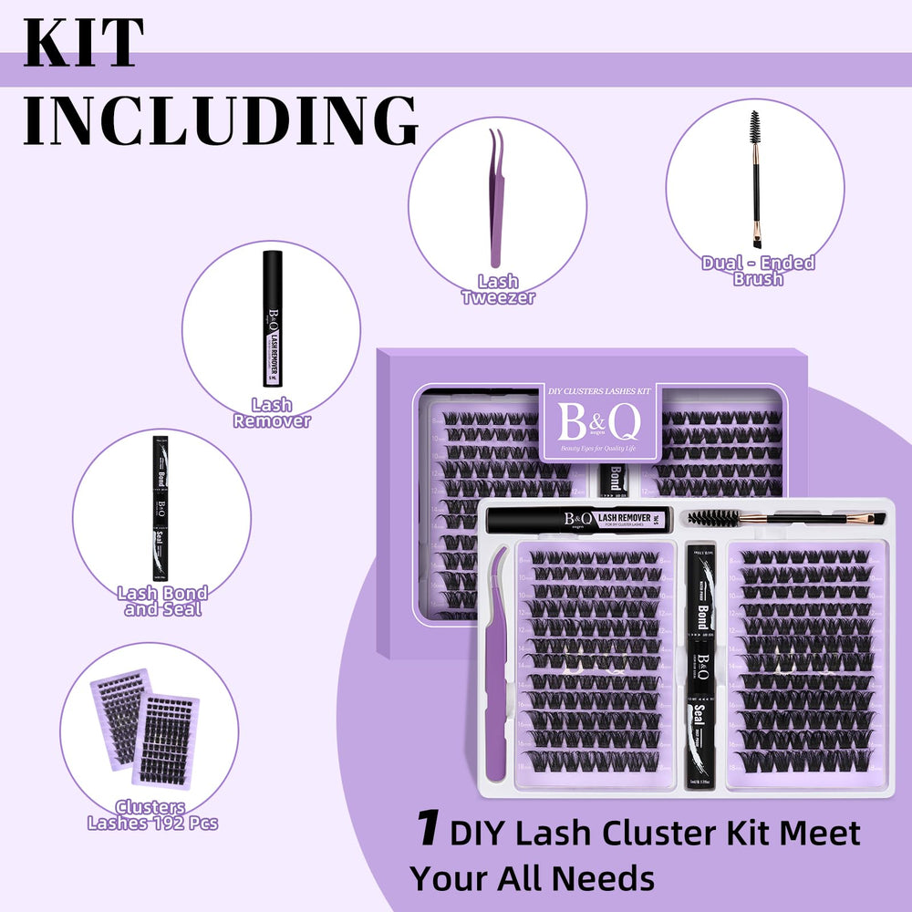 B&Qaugen eyelash bond and sealer for secure extensions.