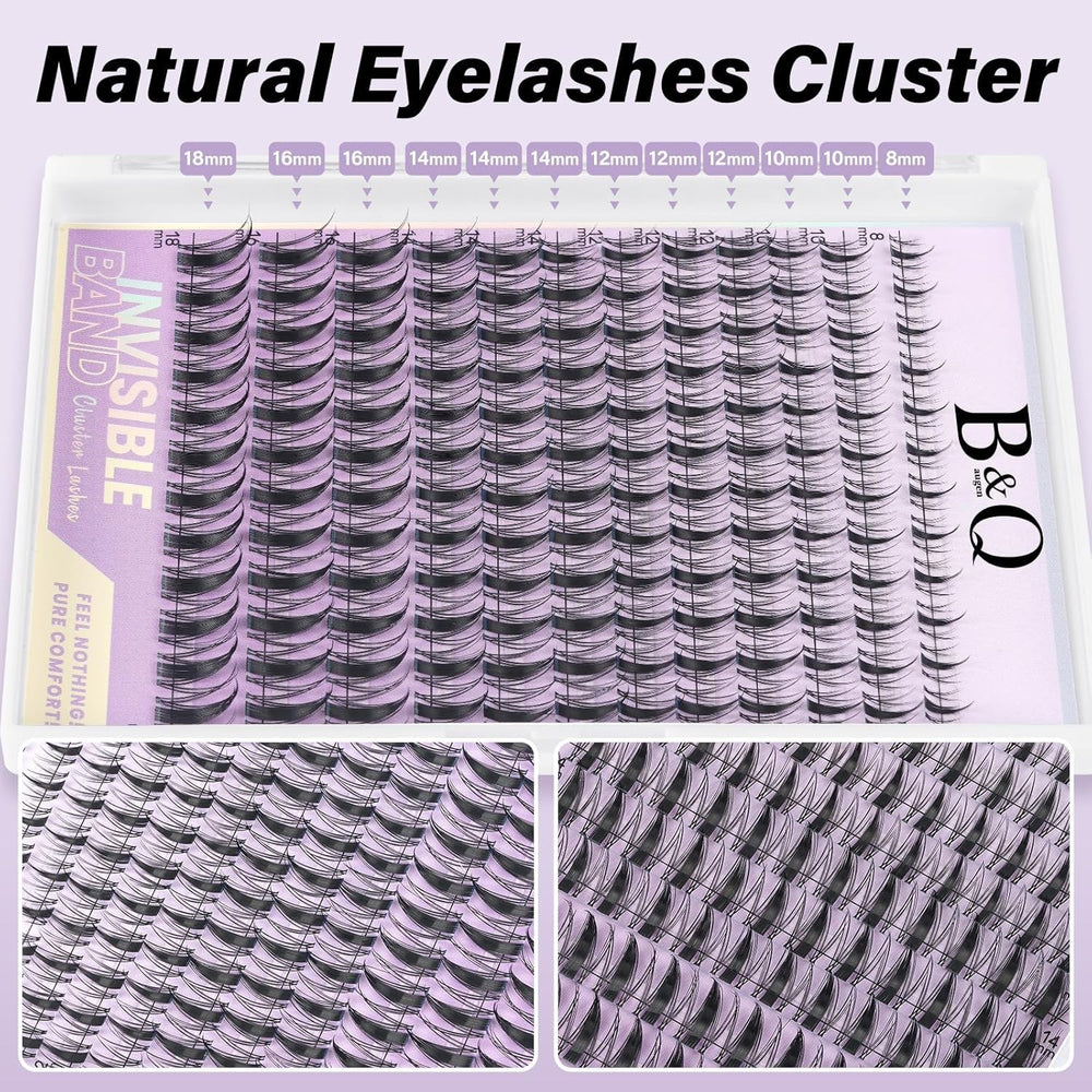 B&Qaugen Fairy Lash Clusters Kit five natural styles overview