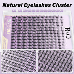 B&Qaugen Fairy Lash Clusters Kit five natural styles overview