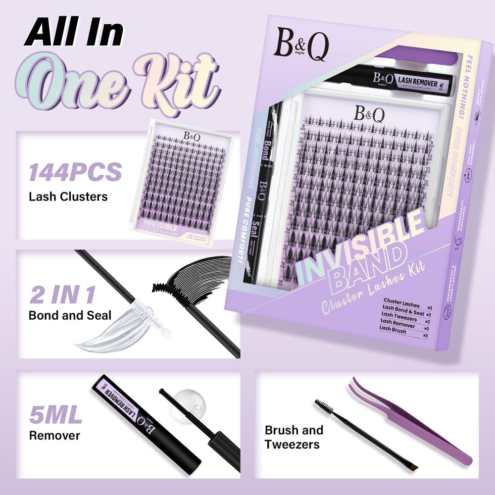 B&Qaugen Fairy Lash invisible band closeup for seamless wear