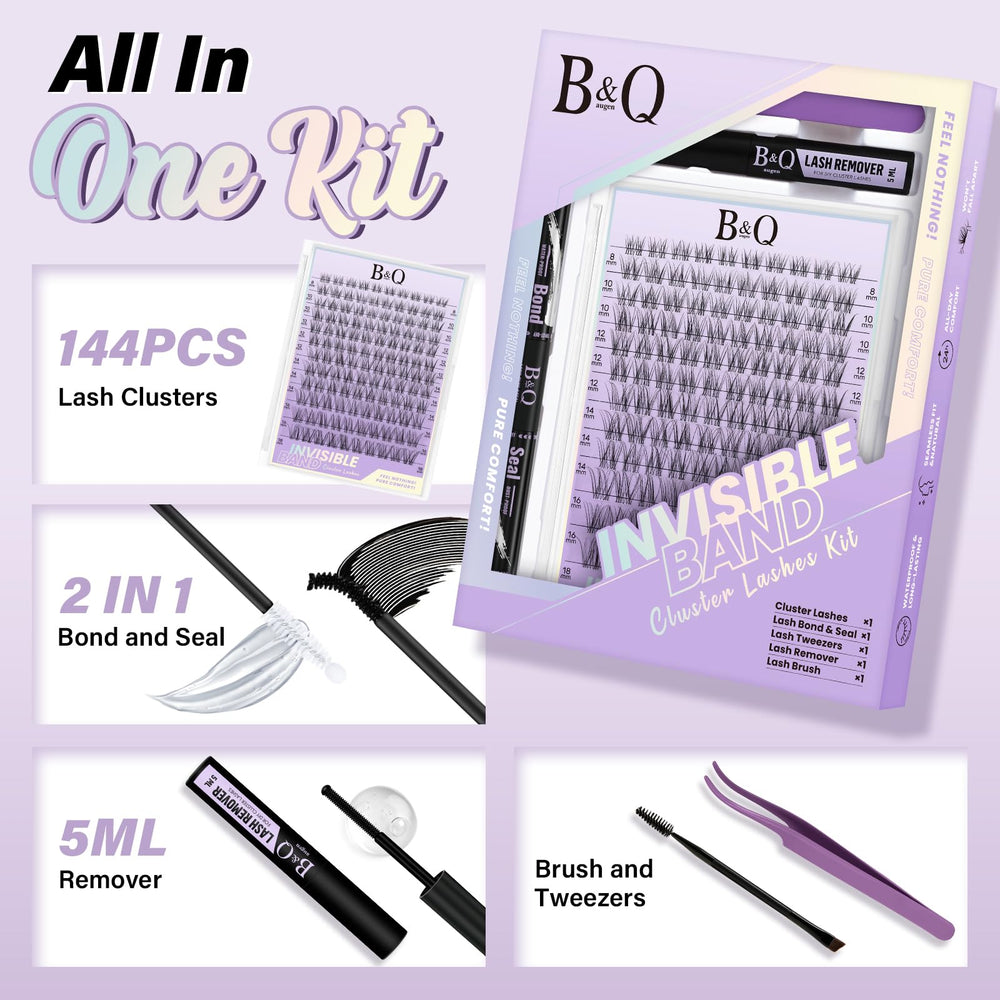 BQaugen Flora lash bond and seal set for secure extensions.