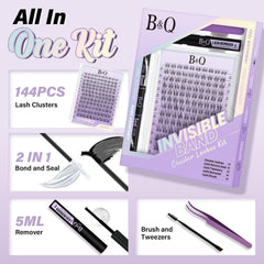 BQaugen Flora lash bond and seal set for secure extensions.