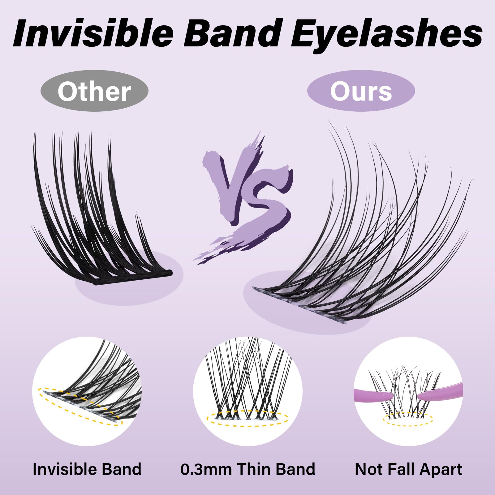BQaugen Flora lash clusters mix 8-18 mm lengths for versatile DIY looks.