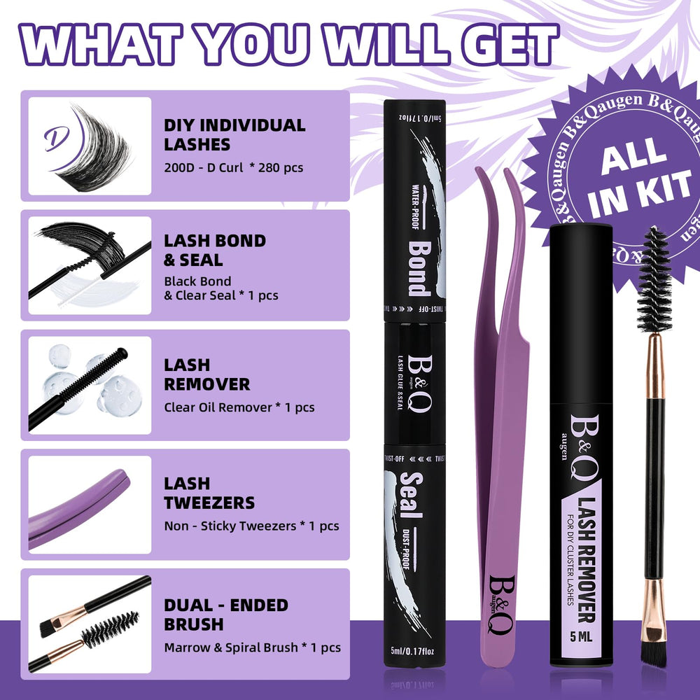 B&Qaugen lash bond and seal kit ensures secure, clean application.