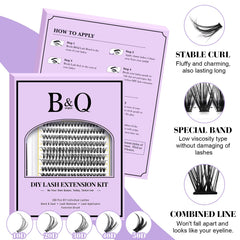 B&amp;Qaugen 40D clusters offer bolder volume for evening or statement lashes.