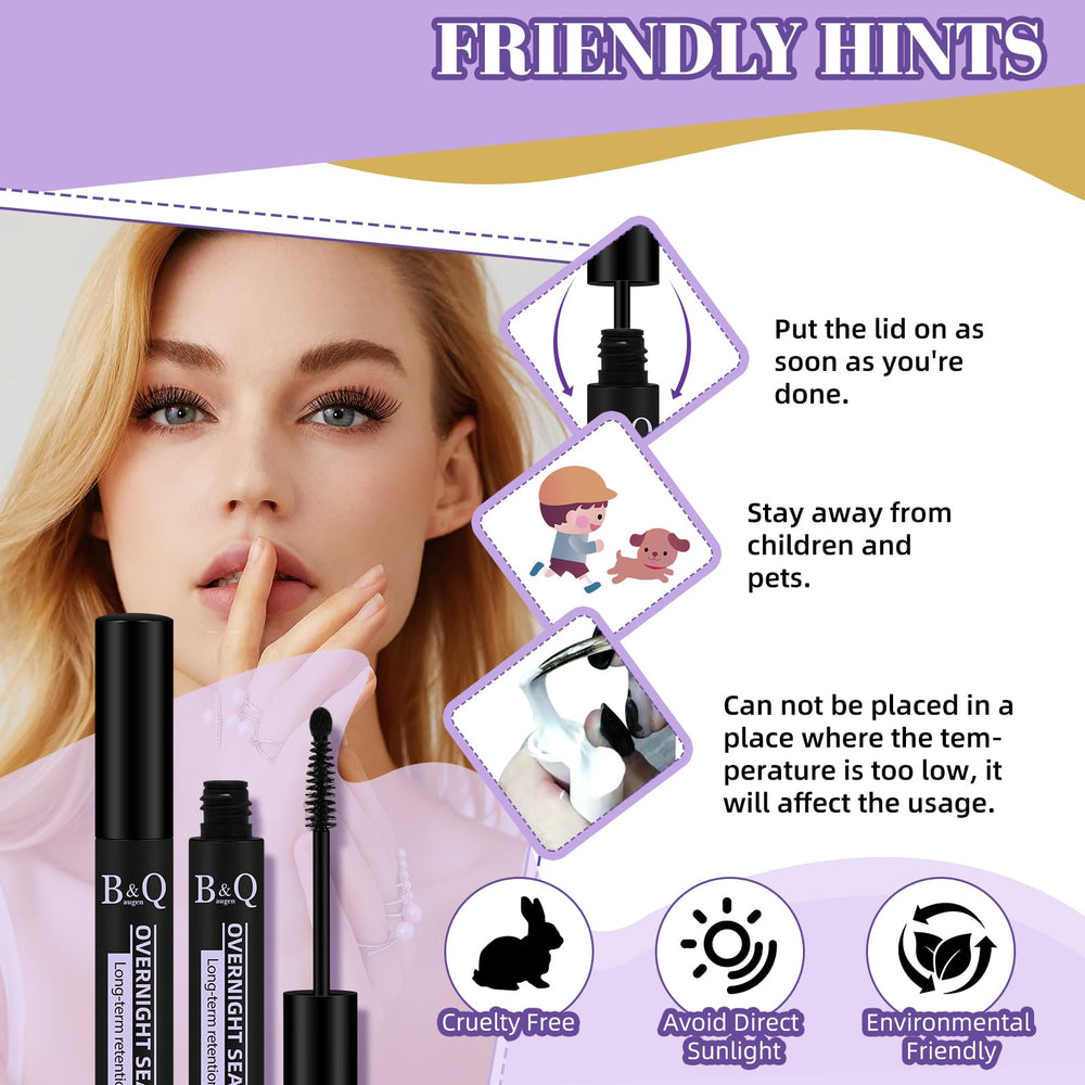 B&Qaugen lash sealer packaging designed for easy at-home use