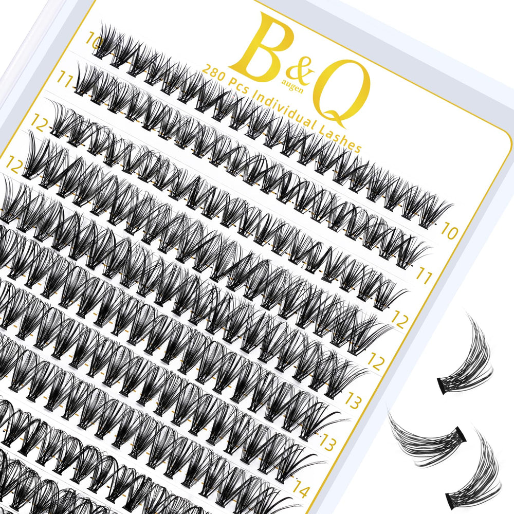 B&Qaugen lash clusters tray-280pcs enables easy at-home application.