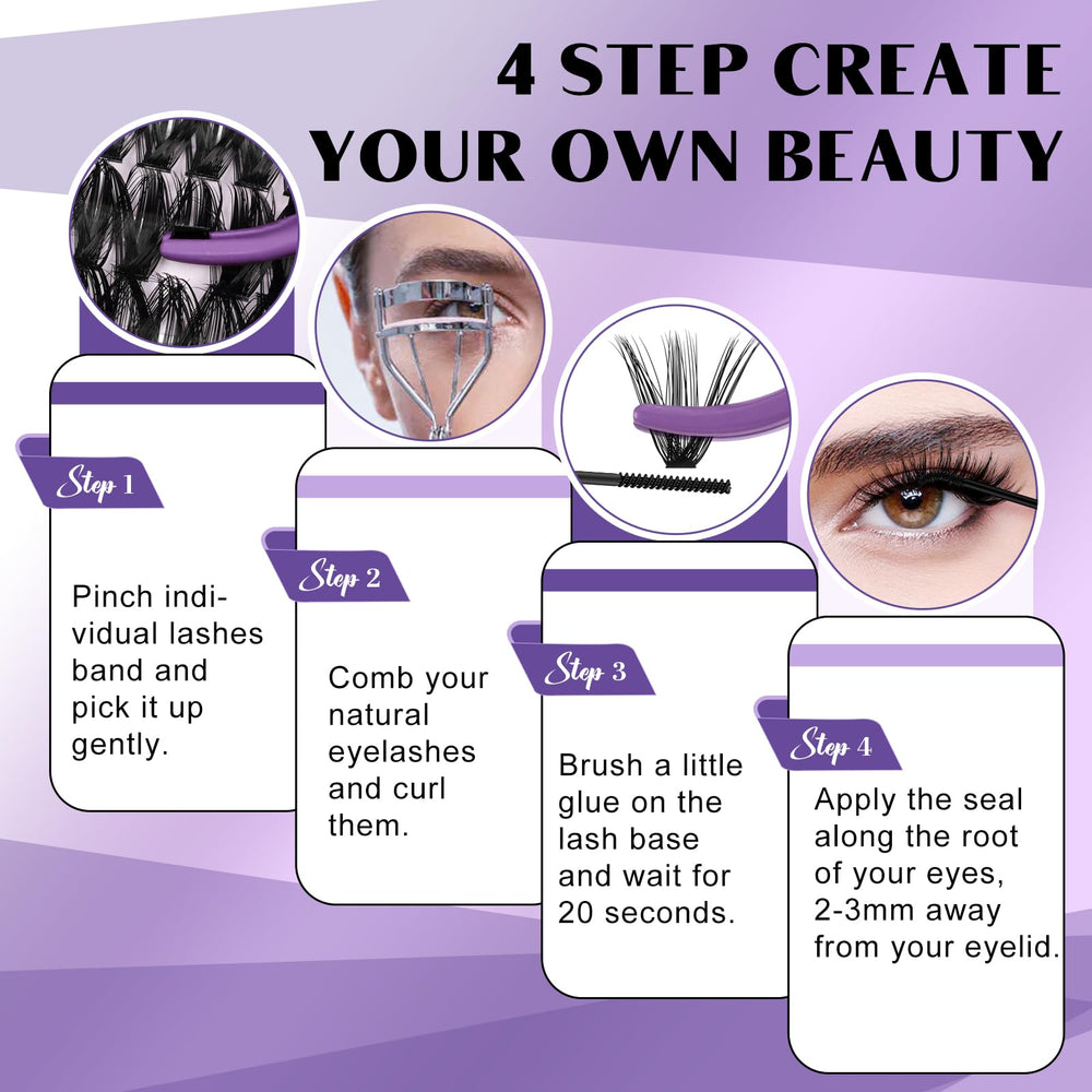 BQaugen lash tweezer enables precise, self-application.