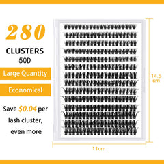B&Qaugen mixed lengths 9–16mm display to create natural cat-eye shape