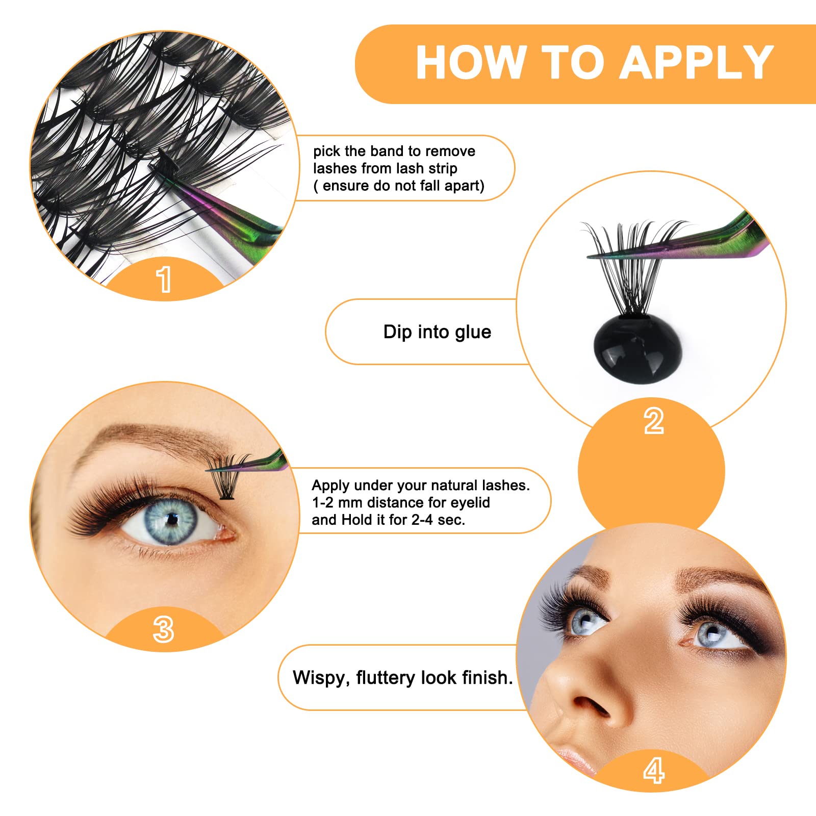 B&Qaugen lashes worn in daily outfit demonstrating subtle lift benefit