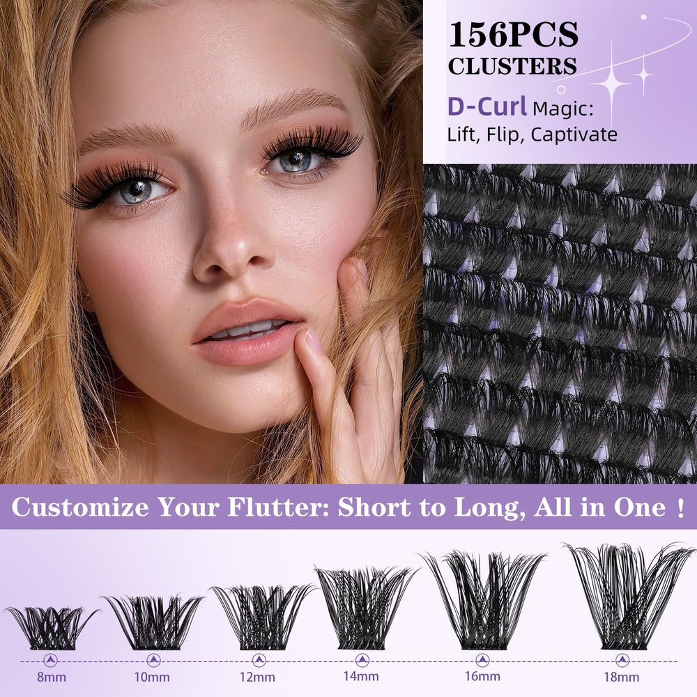 B&Qaugen Waterproof lash clusters—all-day wear through rain and workouts