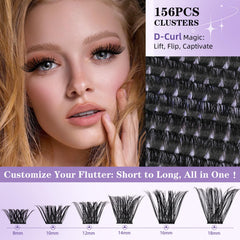 B&Qaugen Waterproof lash clusters—all-day wear through rain and workouts