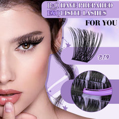 B&Qaugen Wispy Lash Clusters Kit B19 lash applicators—efficient at-home styling