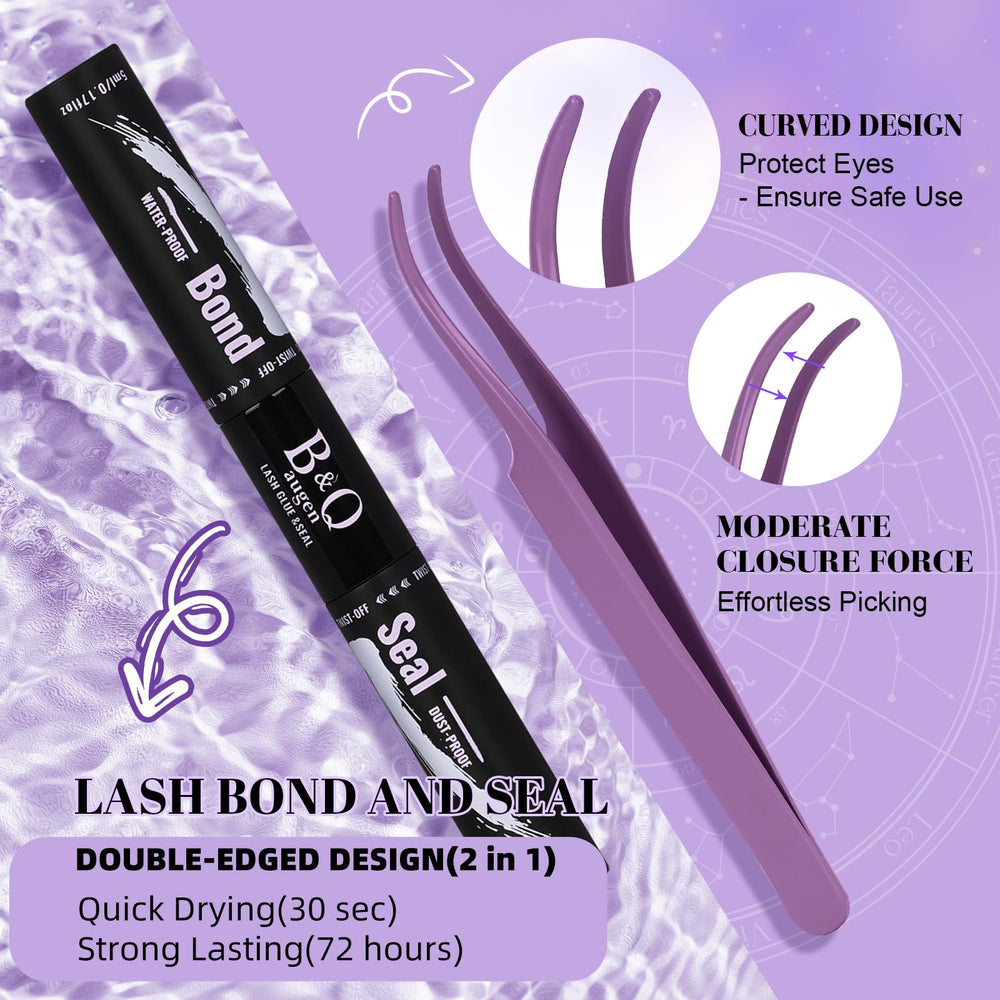 B&Qaugen Wispy Lash Clusters Kit B19 natural-look—appealing, realistic lashes
