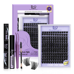 B&Qaugen Wispy Lash Clusters Kit B19 packaging—beginner-friendly at-home DIY set
