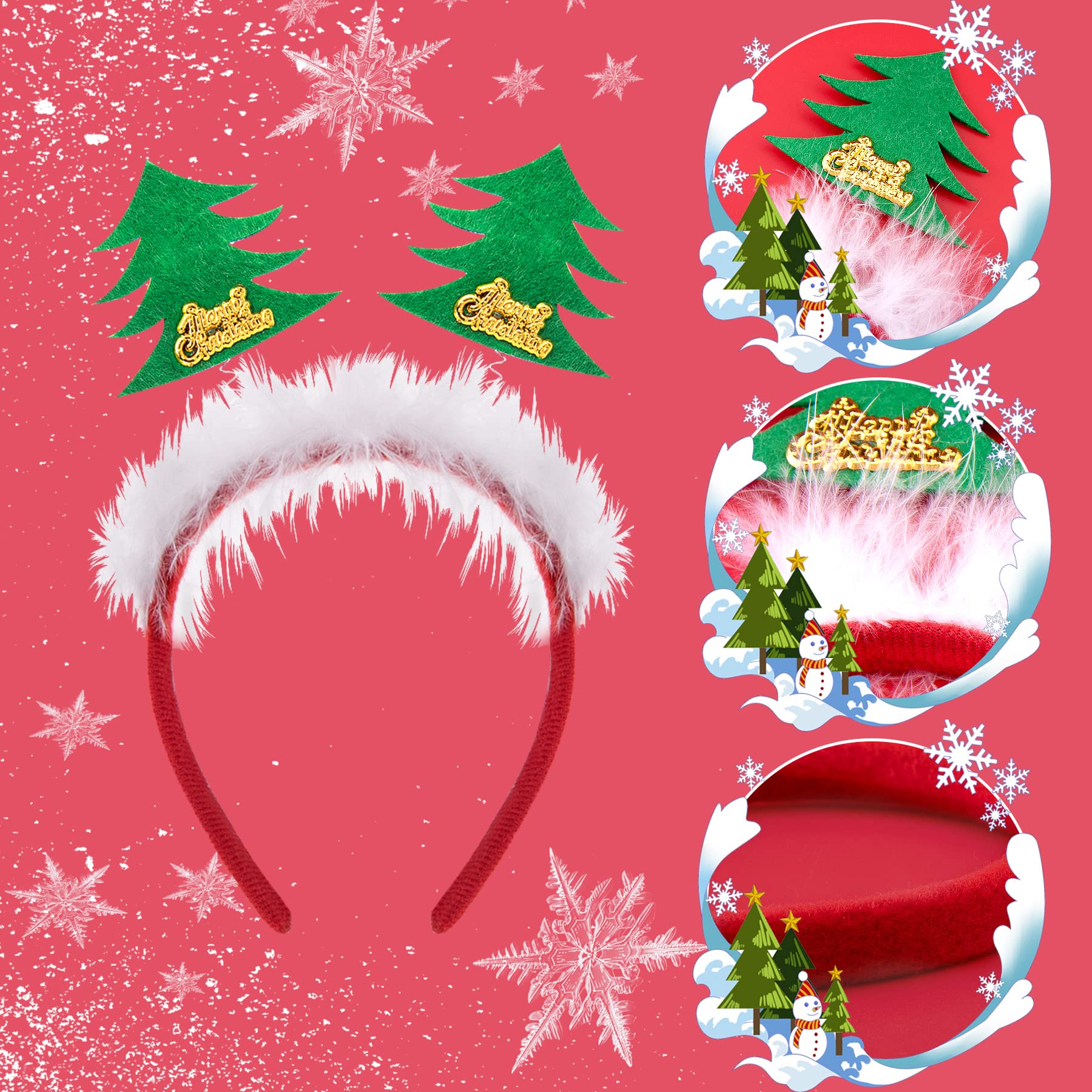 BQTQ Christmas headbands elf style adds whimsical appeal to cosplay.