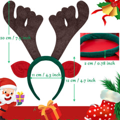 BQTQ Christmas headbands tree style boosts holiday costumes and cheer.