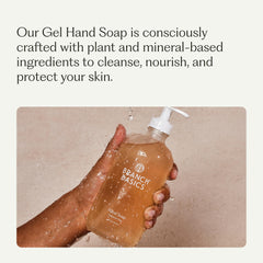 Branch Basics Gel Hand Soap with aloe and chamomile delivers soothing cleanup.