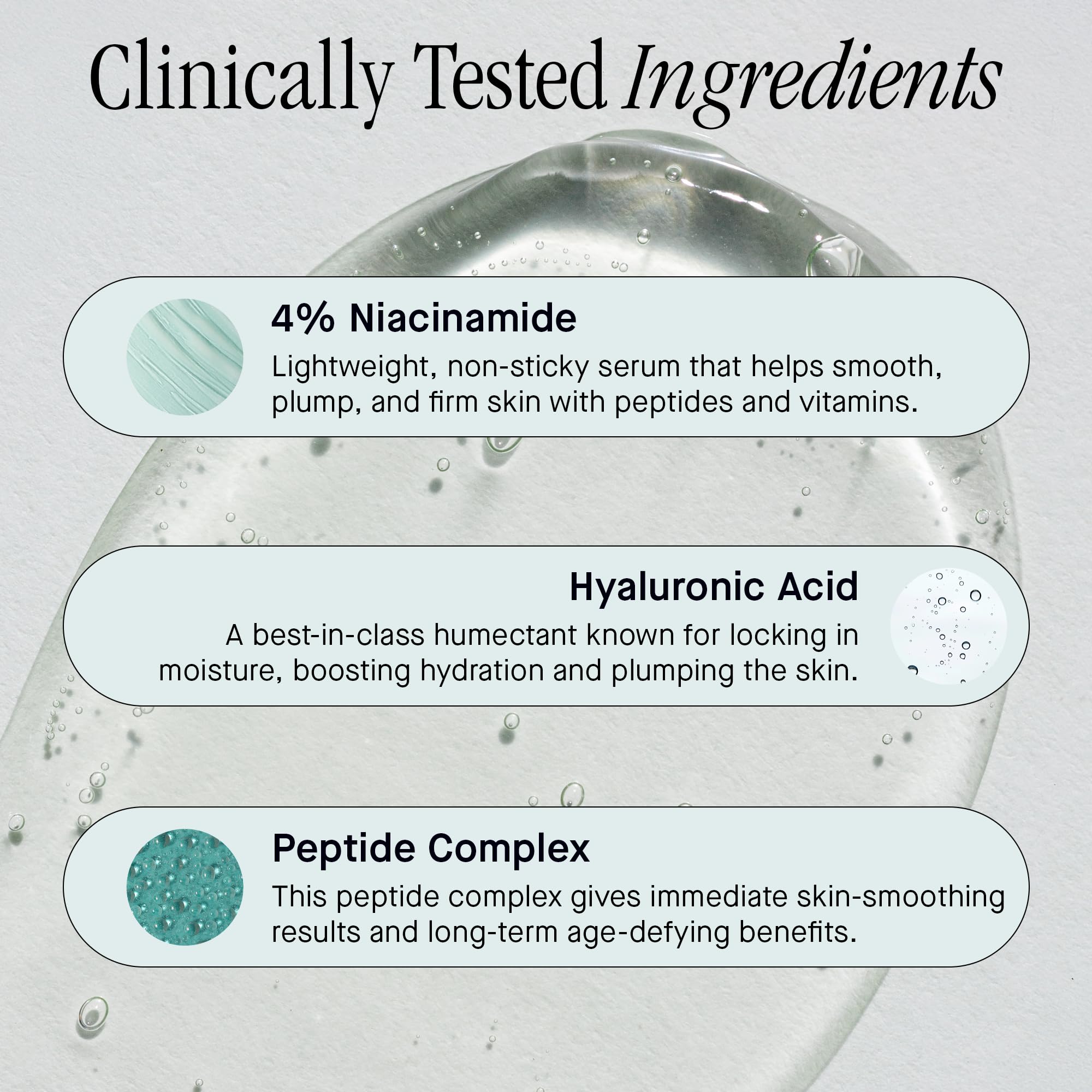 Brandefy No Needles lightweight texture appearing non sticky on skin.