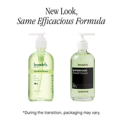Brandefy Superfood Face Wash green tea kale spinach ingredients, boosting antioxidant hydration.