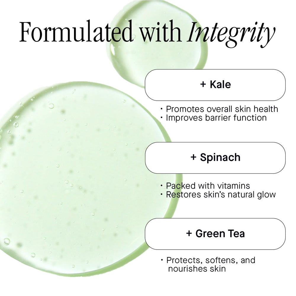 Brandefy Superfood Face Wash, té verde, antioxidantes que protegen la piel durante el lavado.